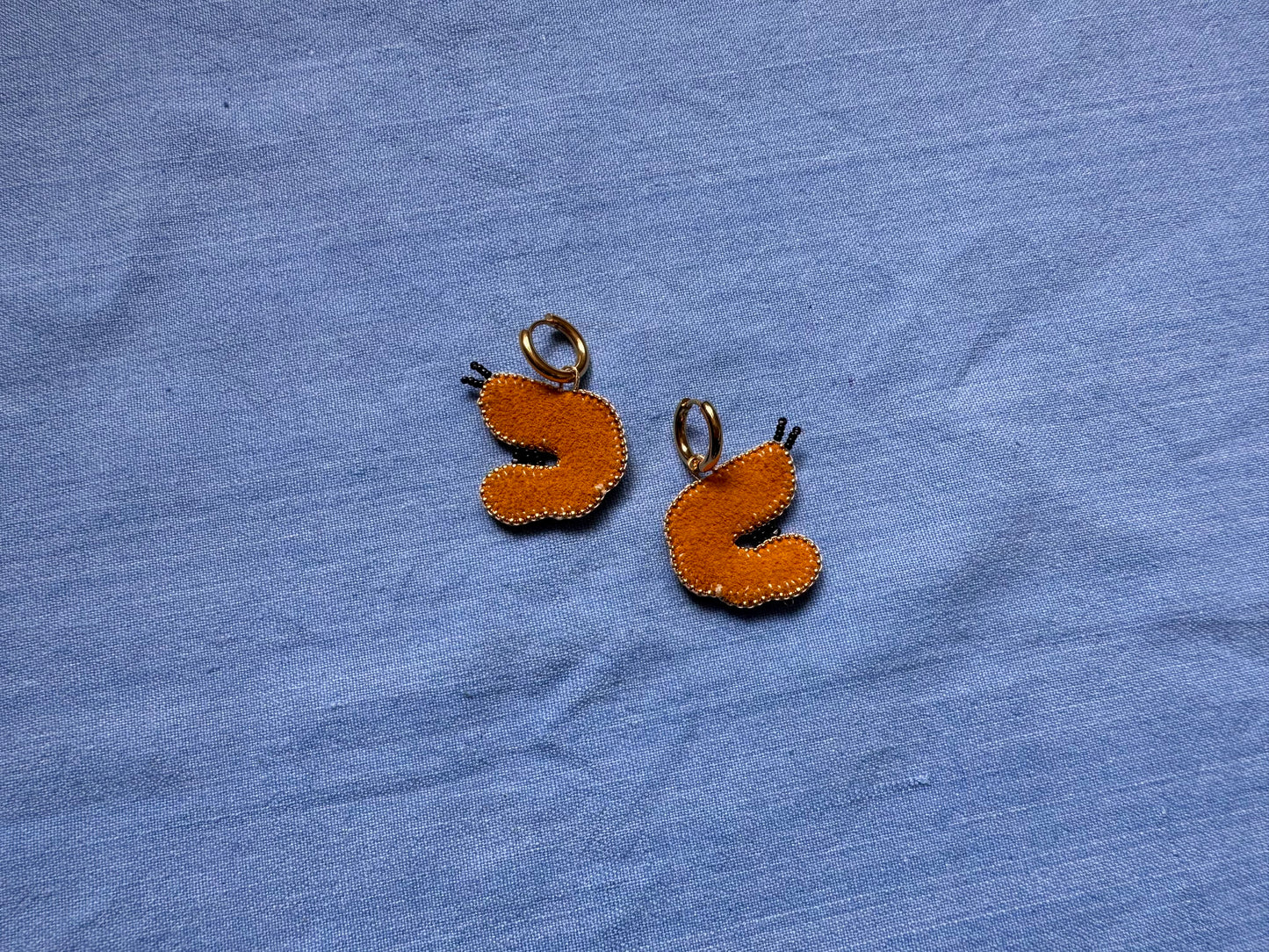shrimp earrings