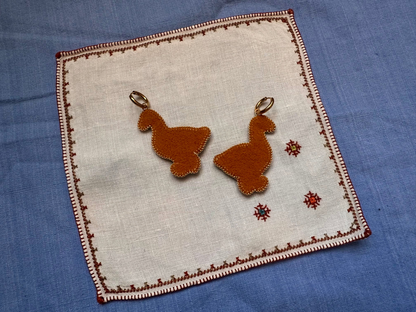 goose earrings