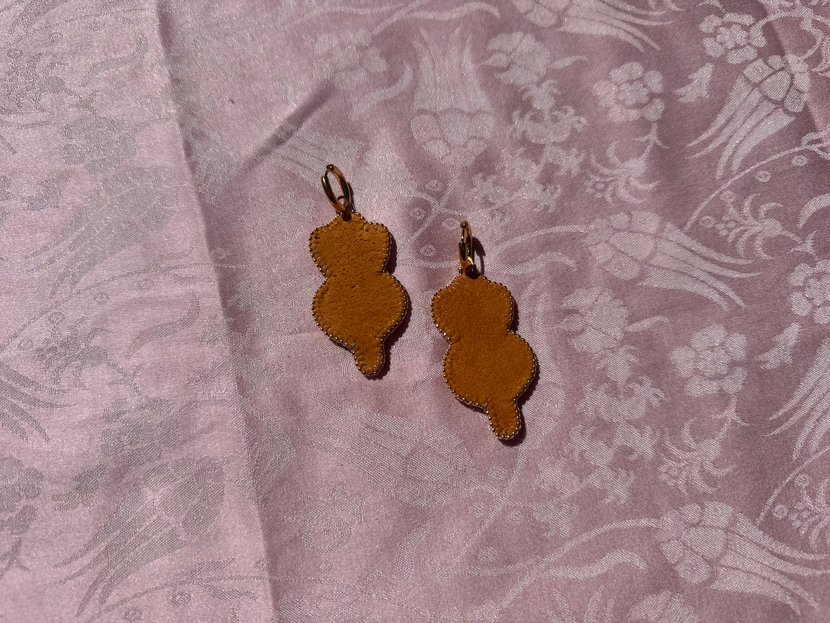 beetroot earrings