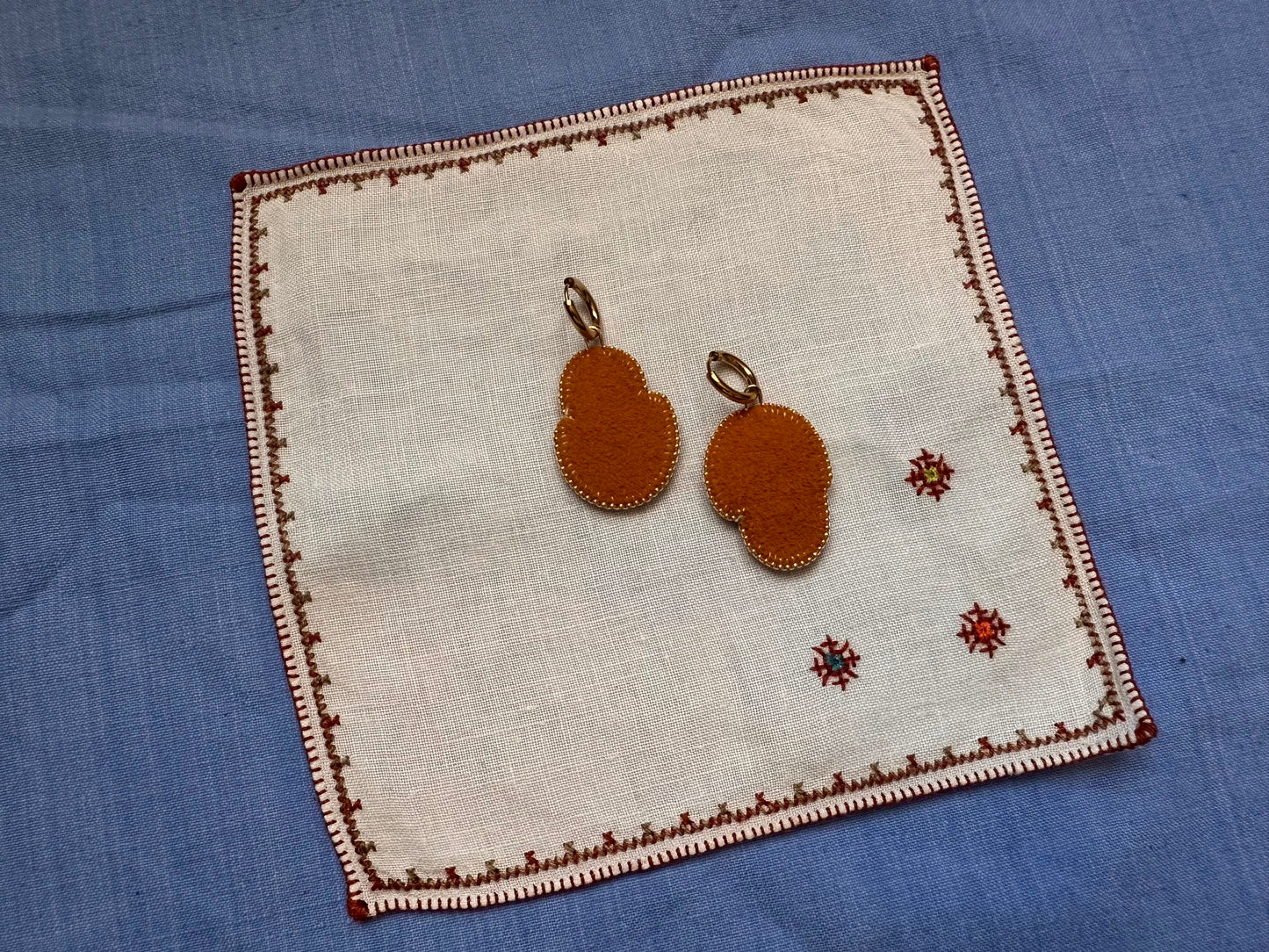 floral buds in cobalt