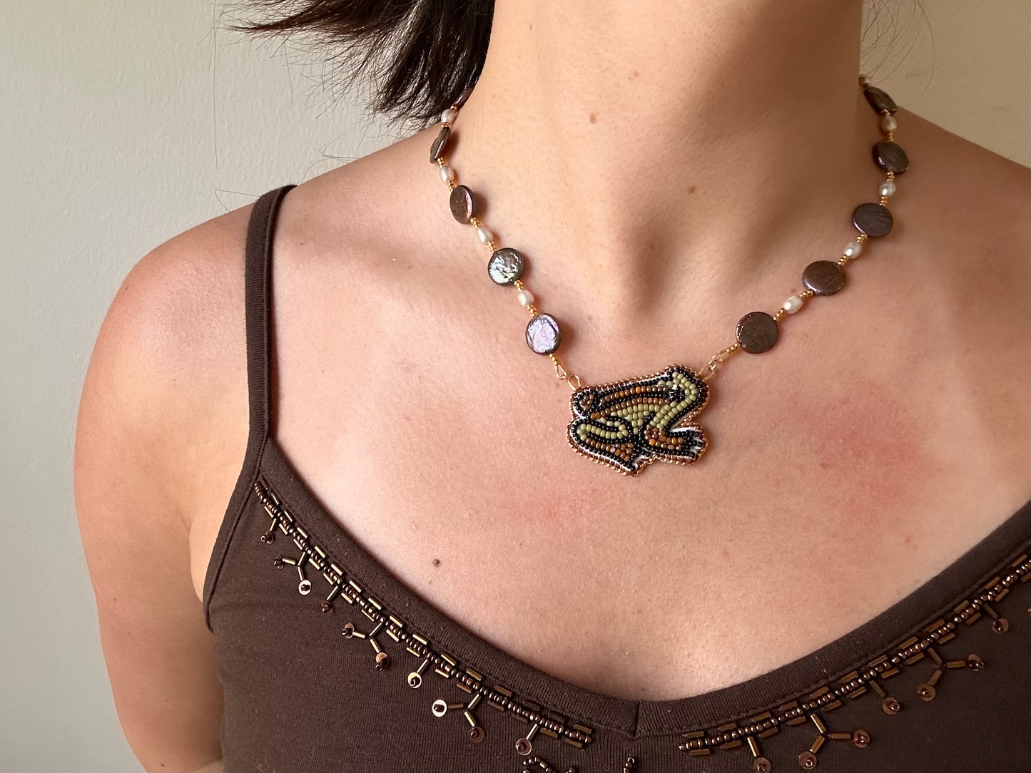 frog necklace