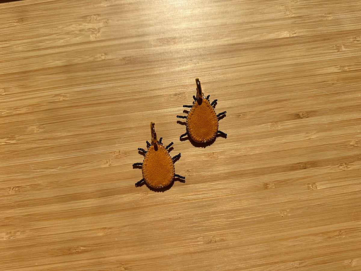 beetle earrings
