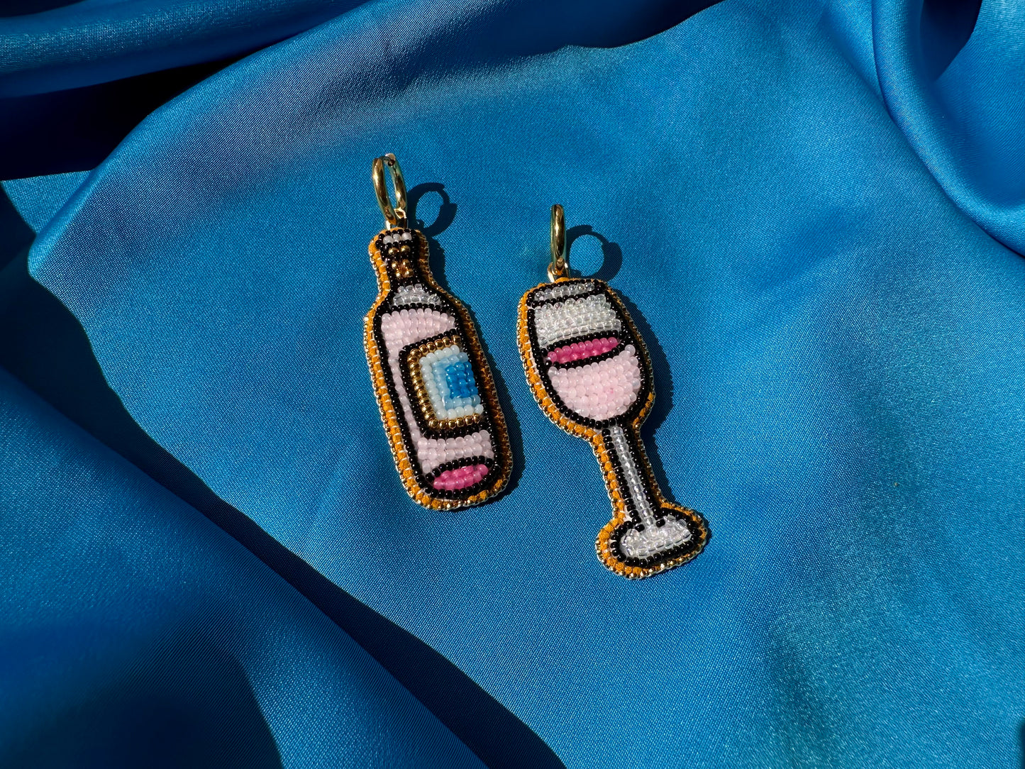 rosé earrings