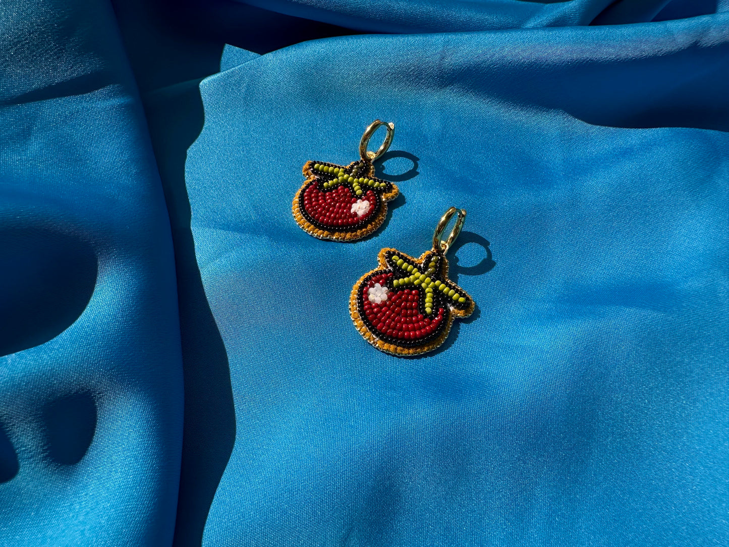 tomato earrings
