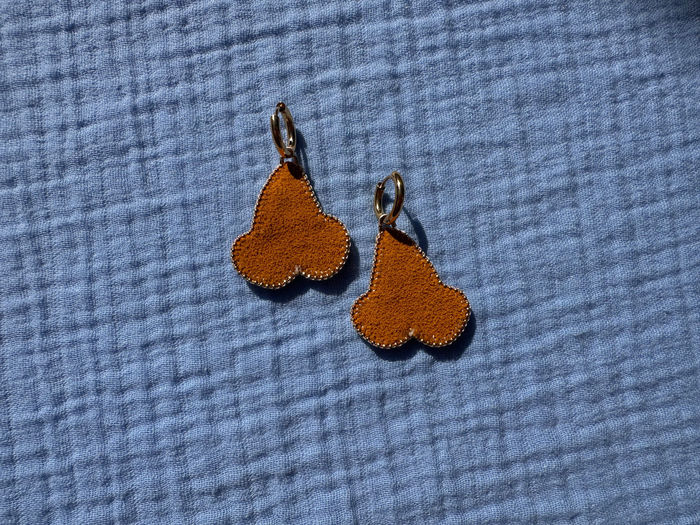 cherry earrings w/ hoops