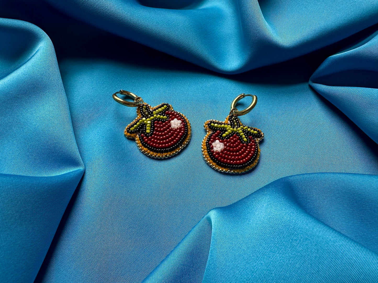 tomato earrings