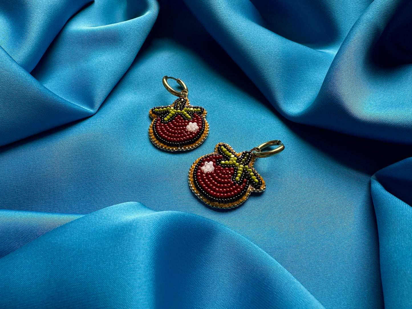 tomato earrings