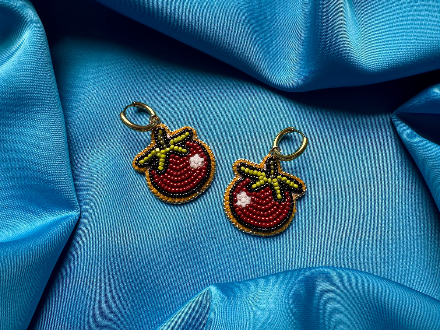 tomato earrings