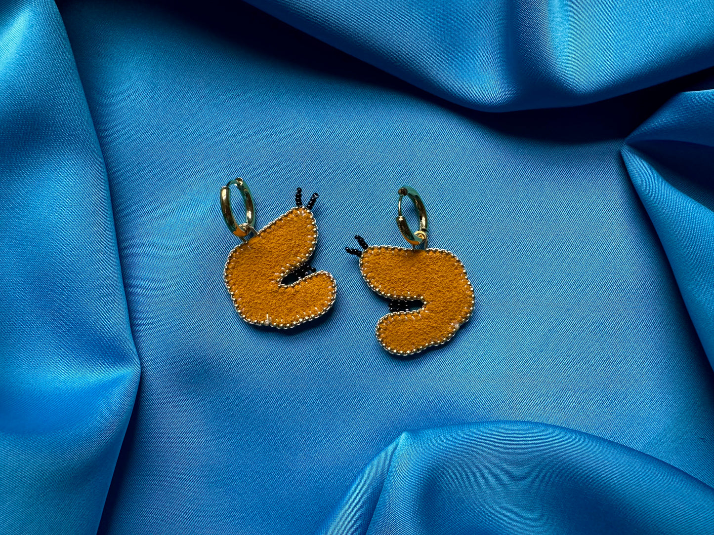 shrimp earrings