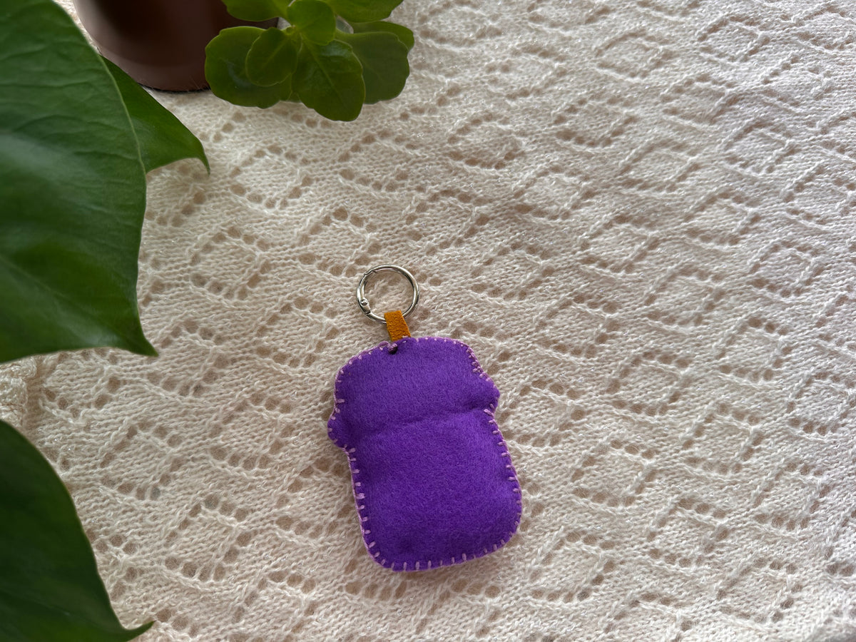 felt jam bag charm/keychain