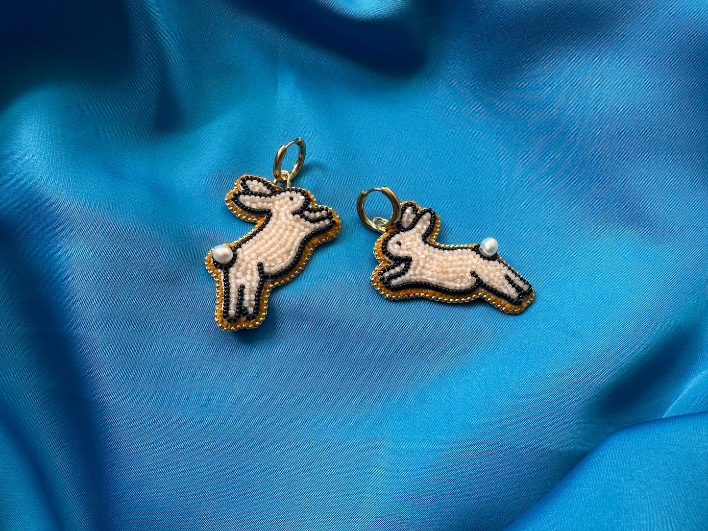 MADE TO ORDER: honey bunny earrings