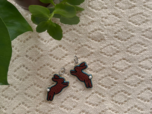 chocolate bunny earrings