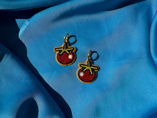 tomato earrings
