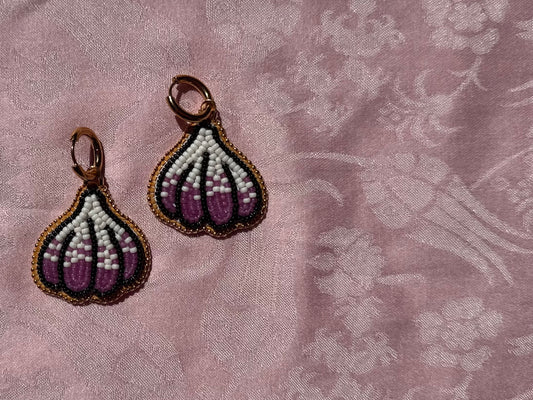 garlic earrings