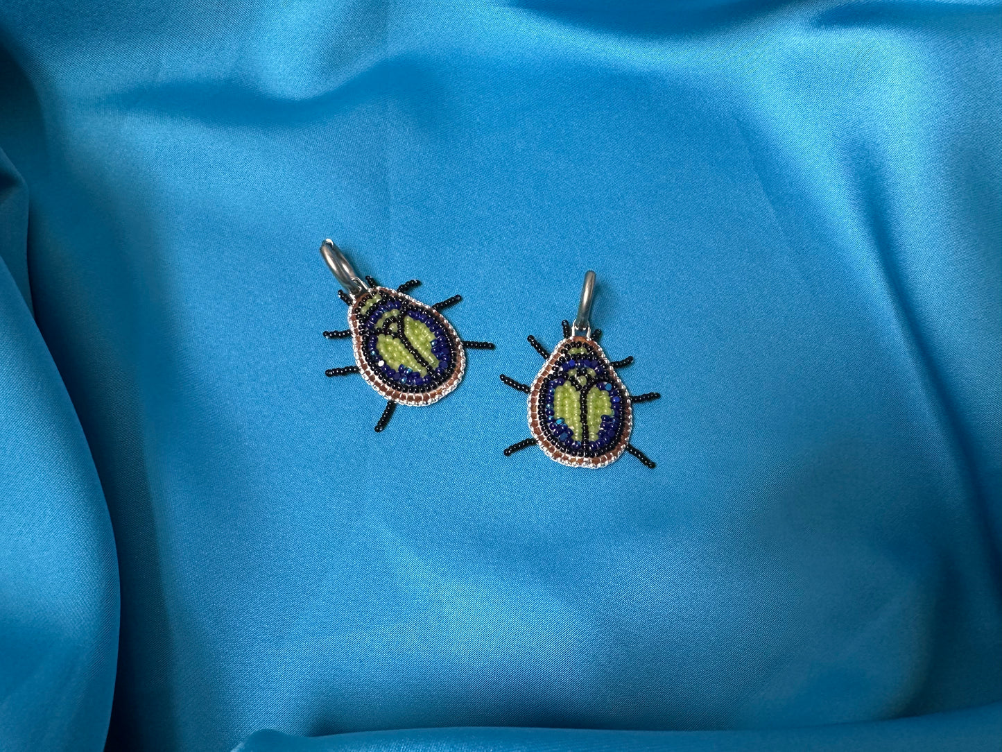beetle earrings