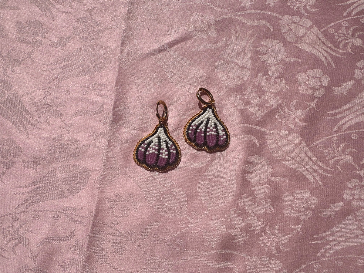 garlic earrings
