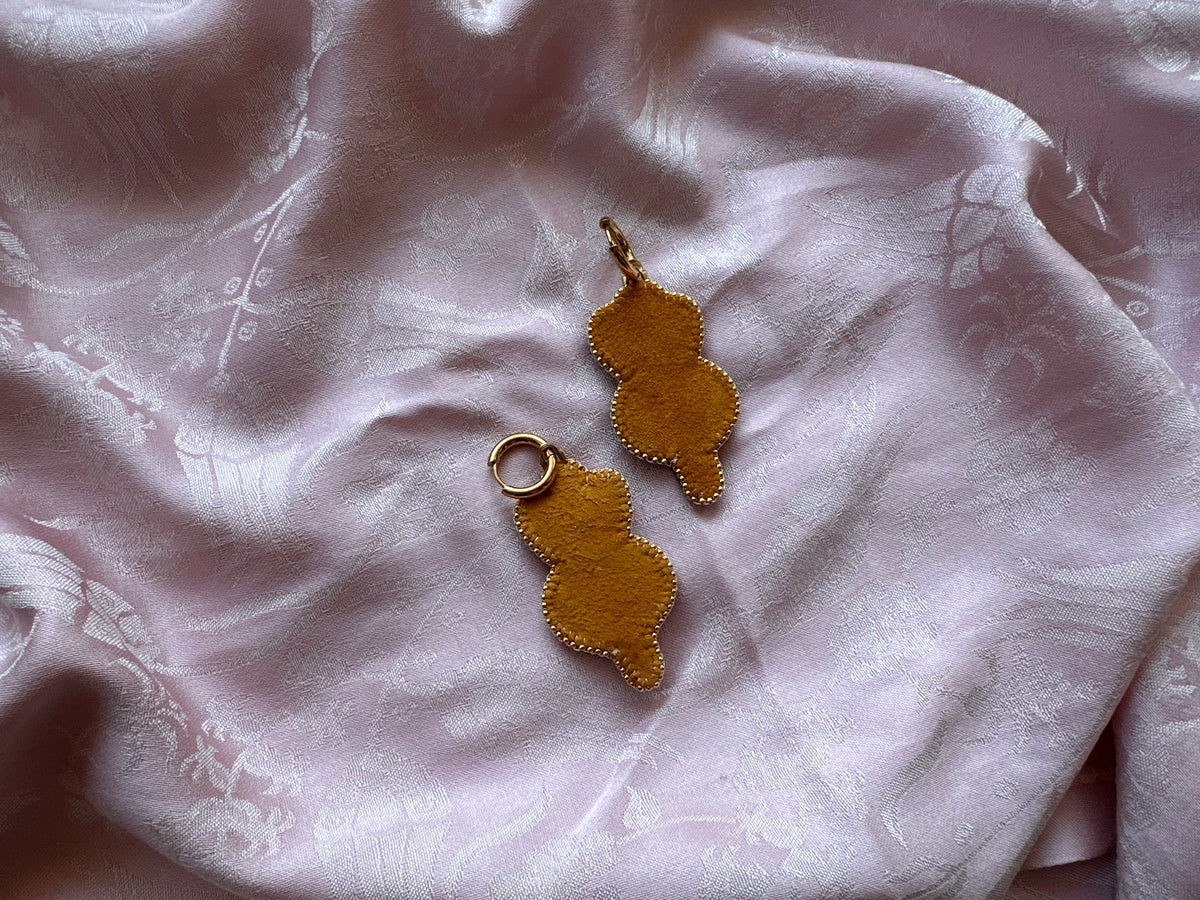 beetroot earrings
