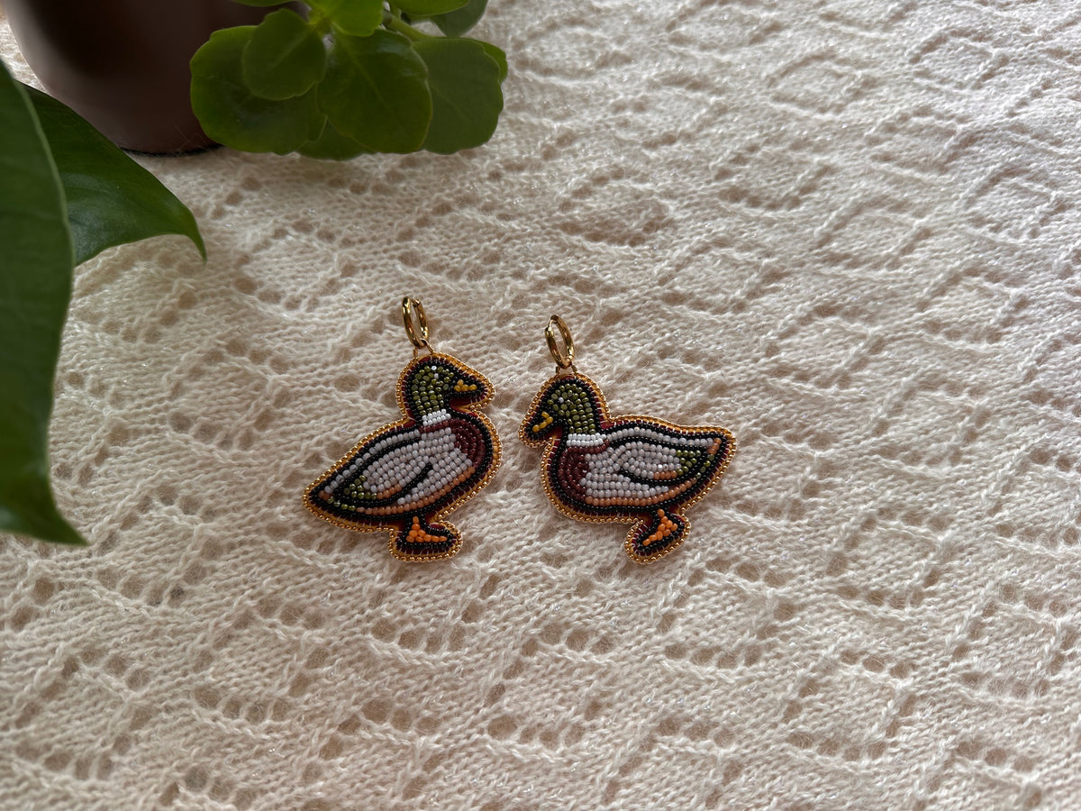 mallard duck earrings