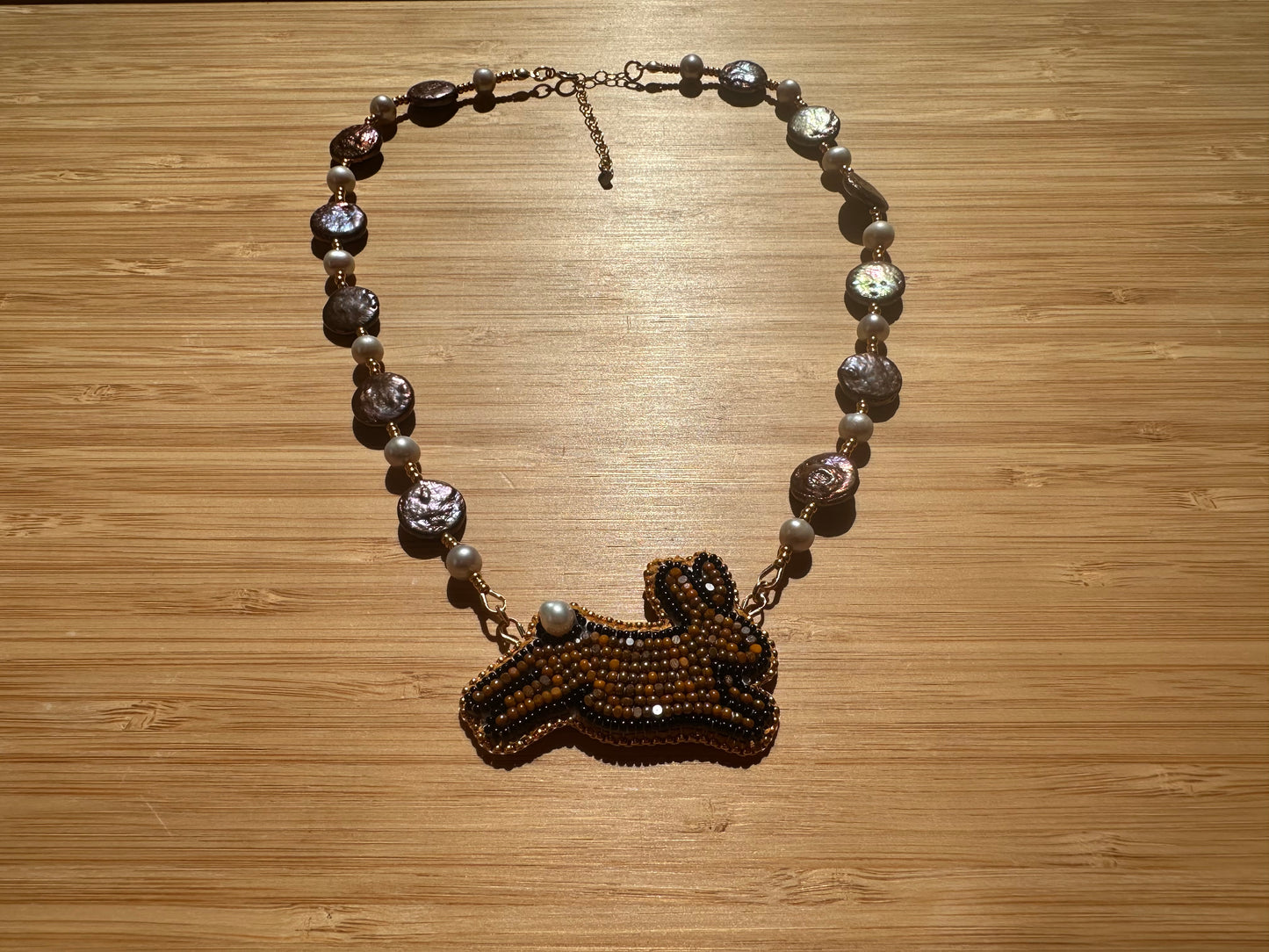 chocolate bunny necklace