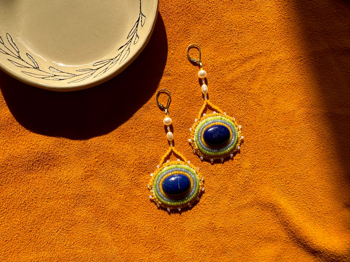 lapis lazuli earrings