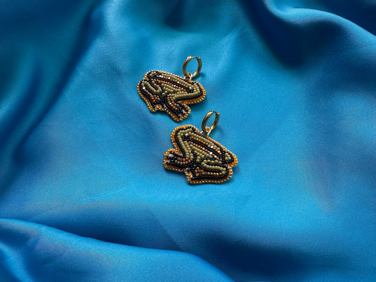 MADE TO ORDER: frog earrings