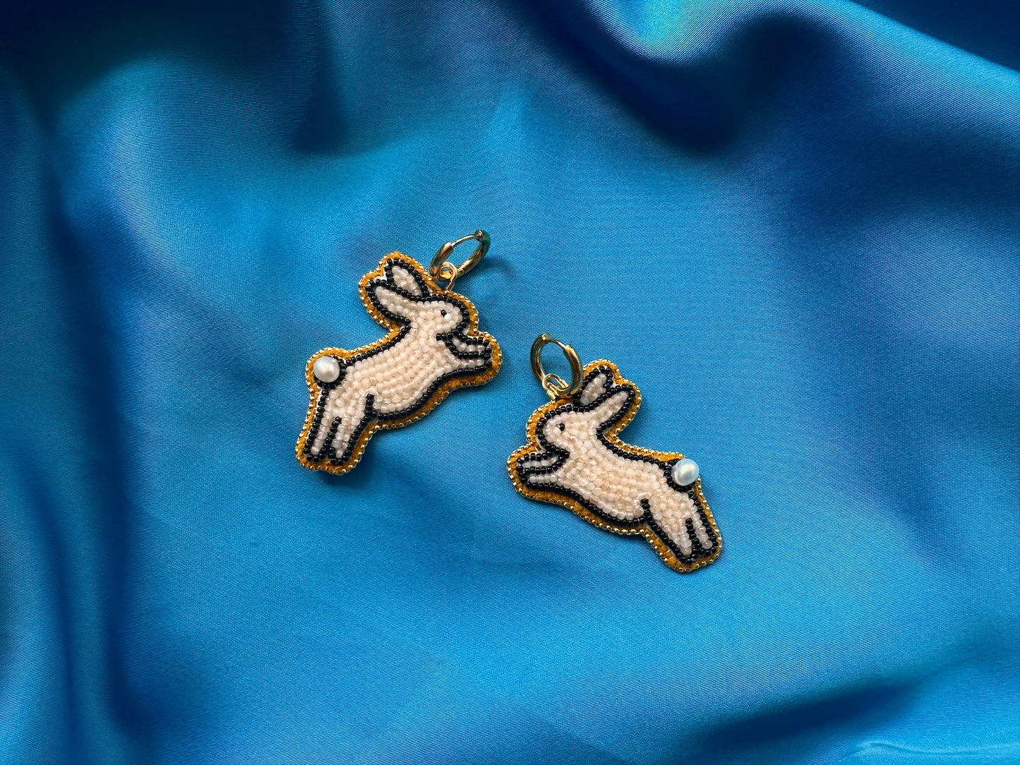 MADE TO ORDER: honey bunny earrings