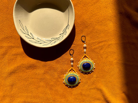 lapis lazuli earrings