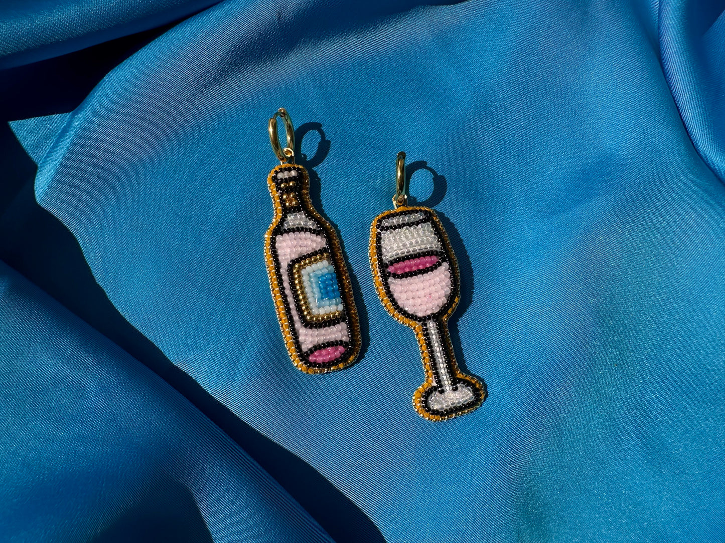 rosé earrings