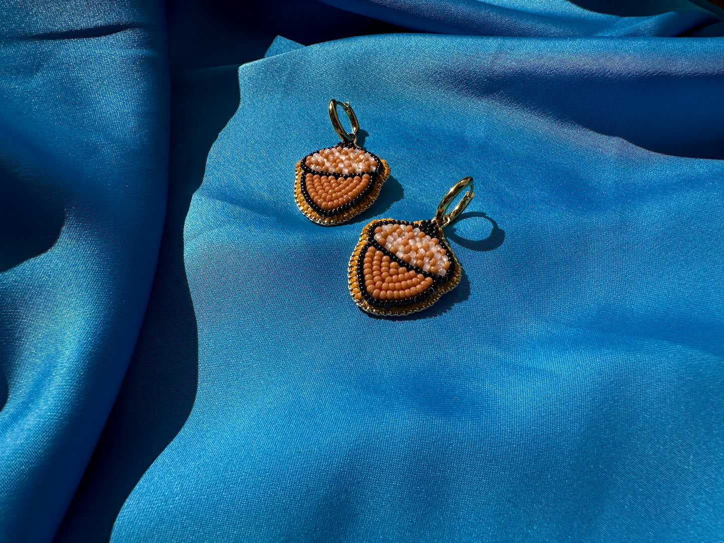 acorn earrings w/ hoops