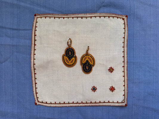 floral buds in cobalt