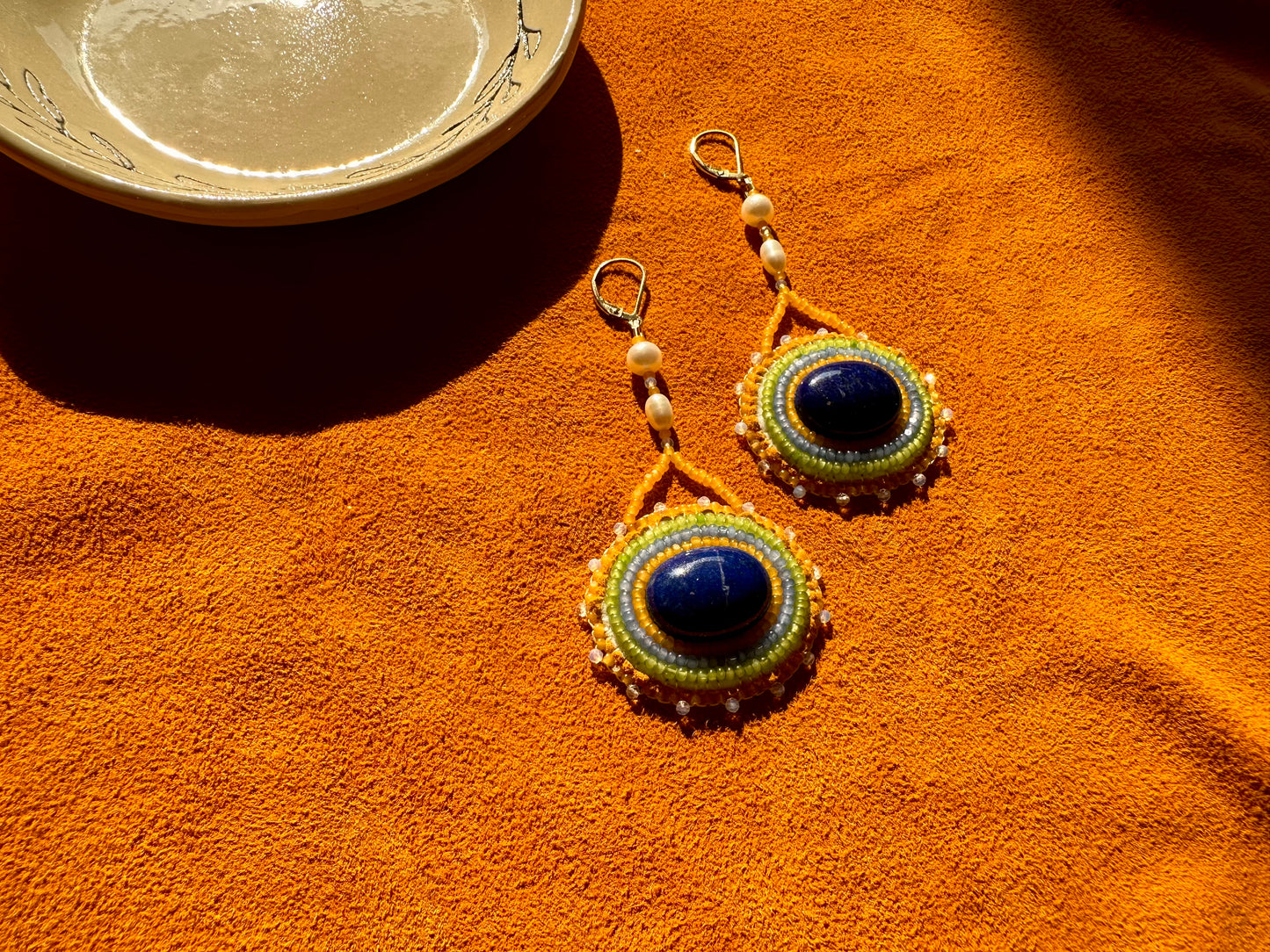 lapis lazuli earrings