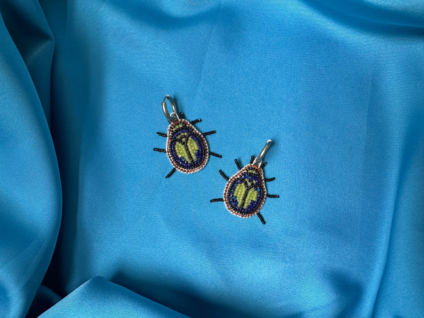 beetle earrings