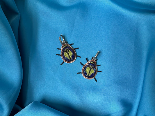 beetle earrings