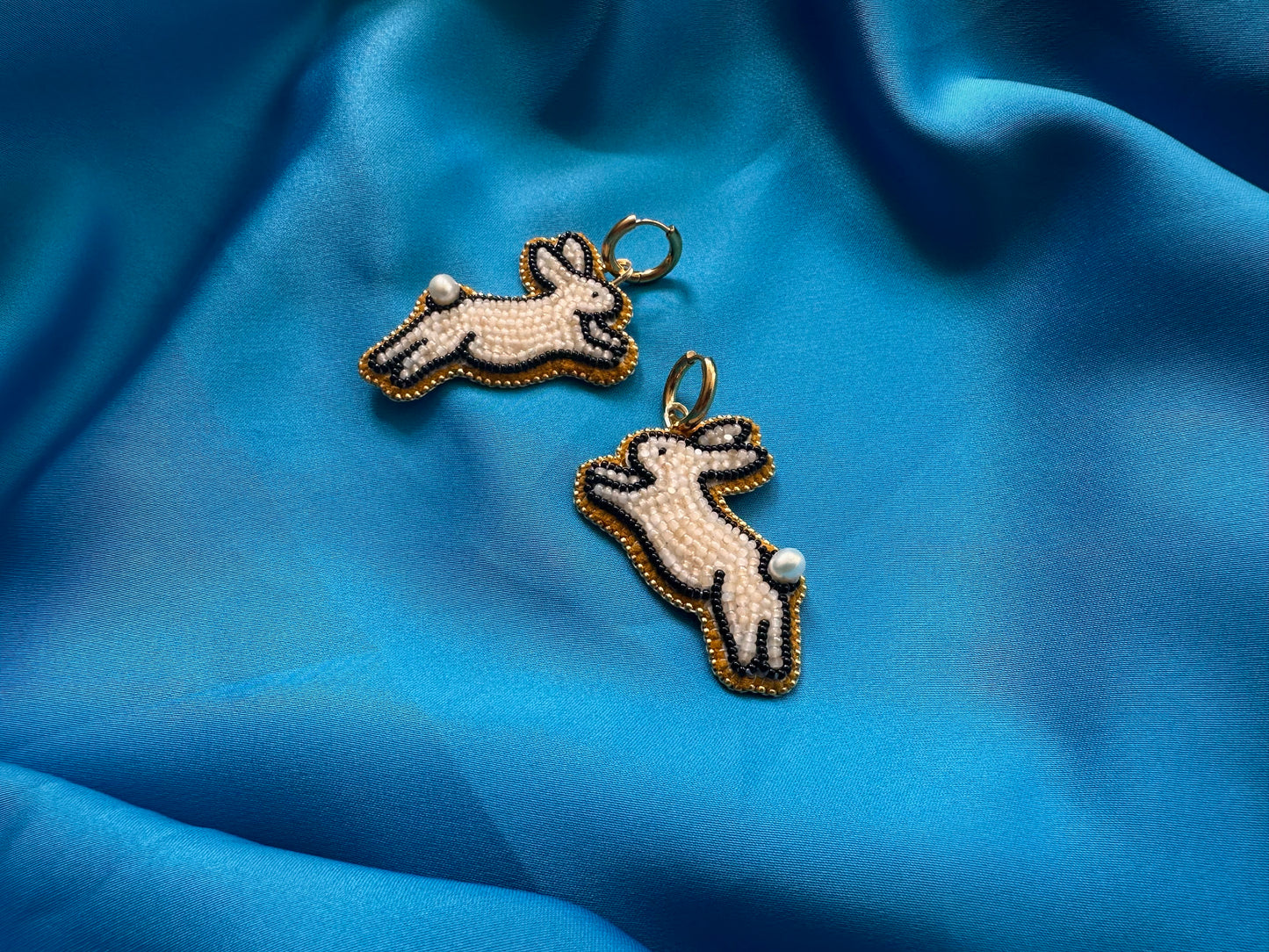 MADE TO ORDER: honey bunny earrings