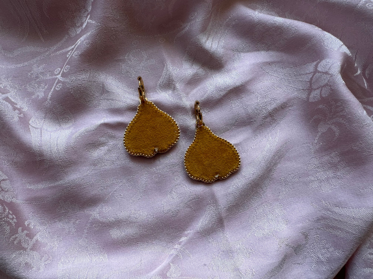 garlic earrings