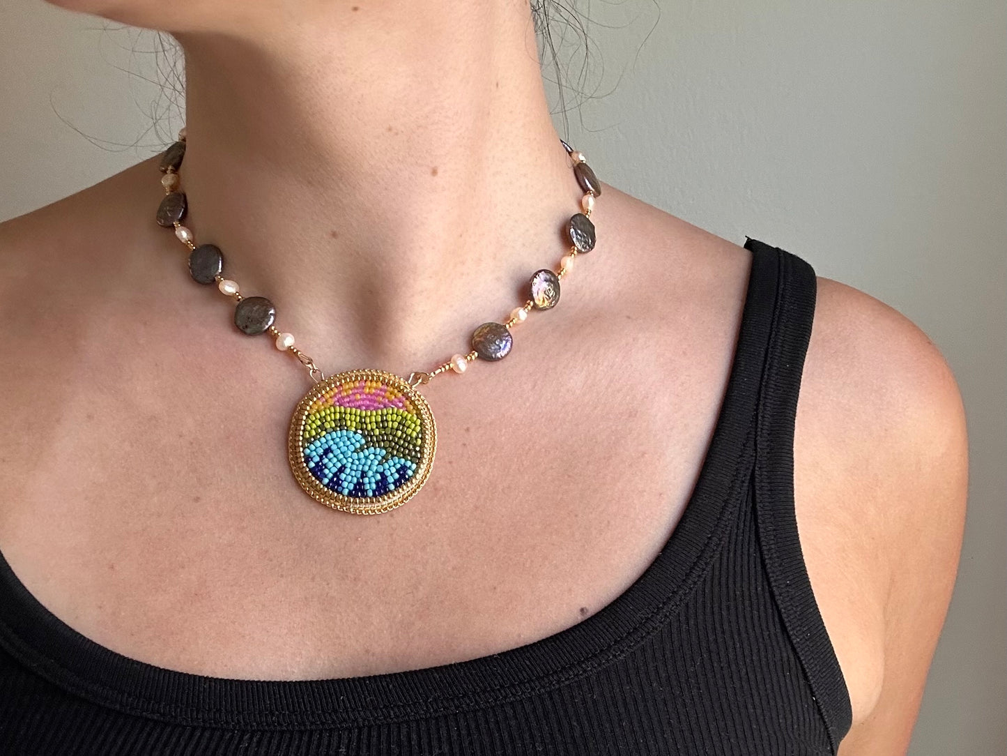 landscape necklace