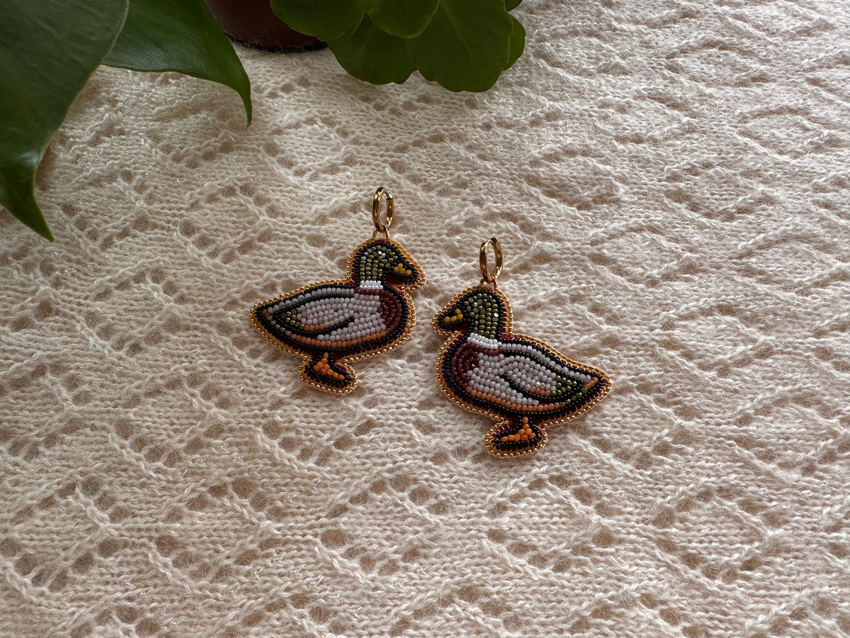 mallard duck earrings