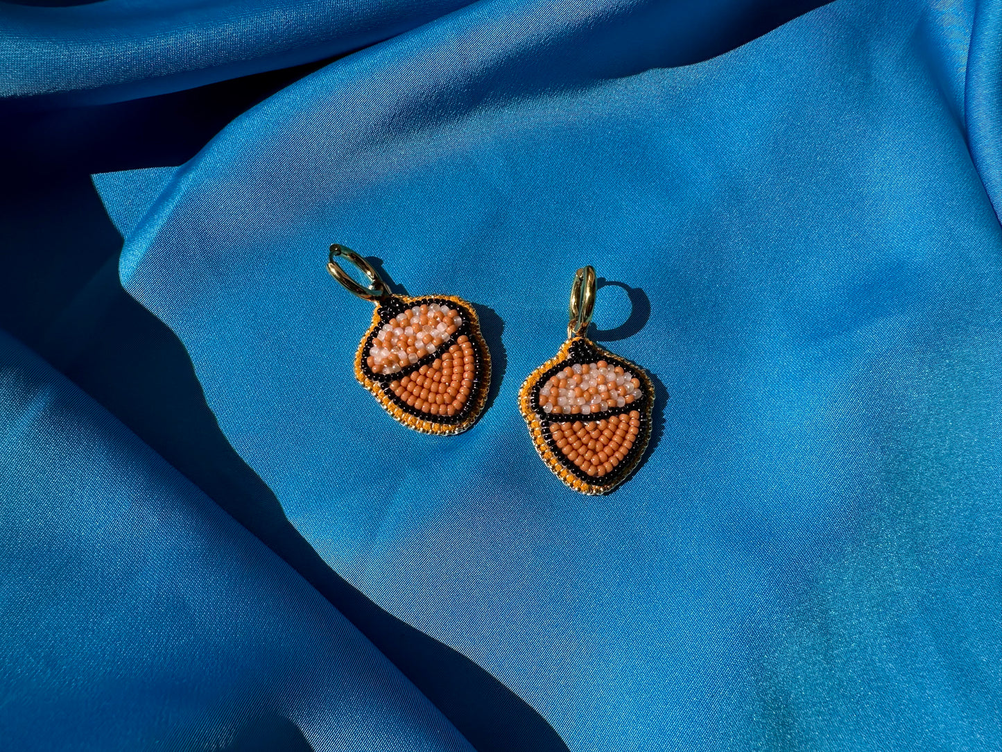 acorn earrings w/ hoops