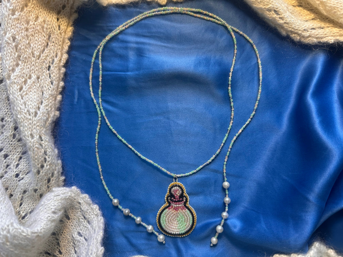 potion bottle lariat necklace