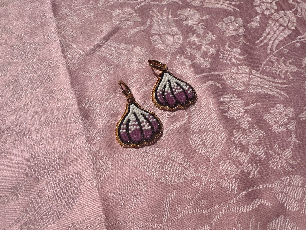 garlic earrings