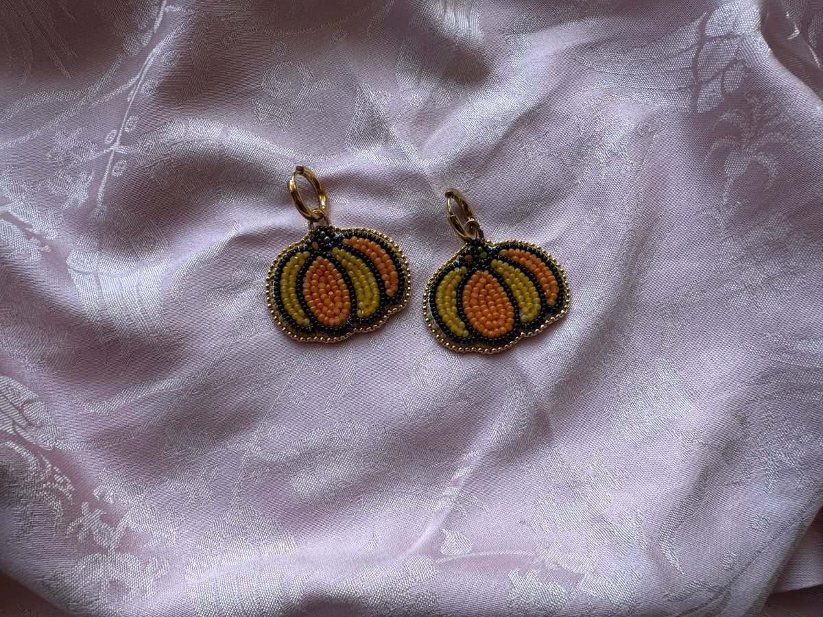 pumpkin earrings