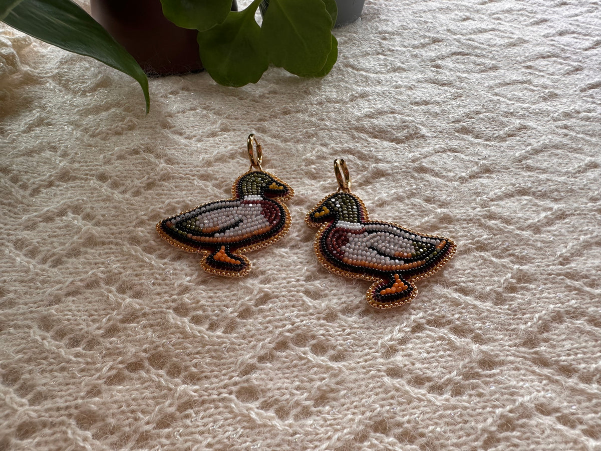 mallard duck earrings