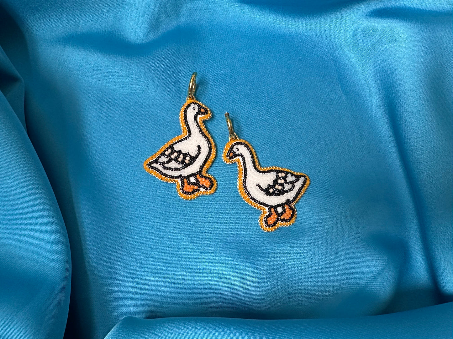 goose earrings