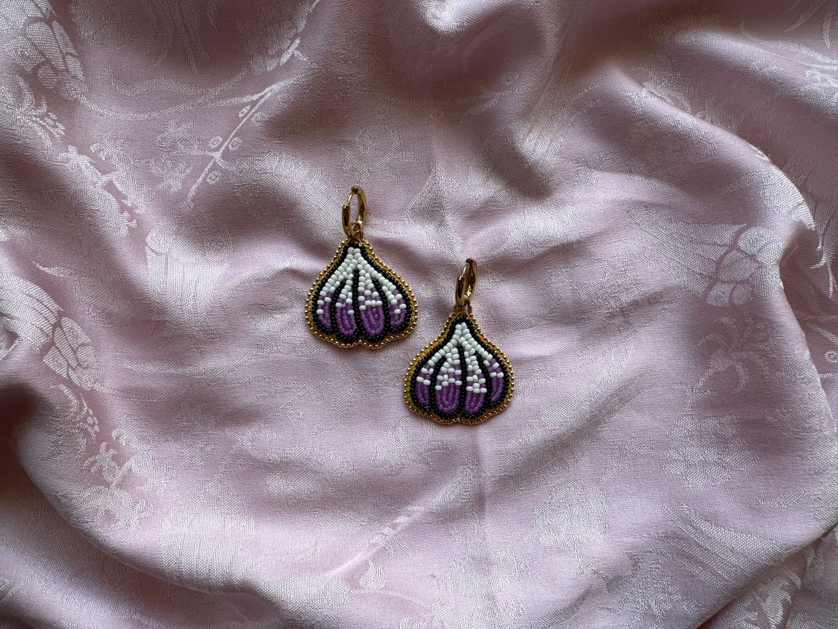 garlic earrings