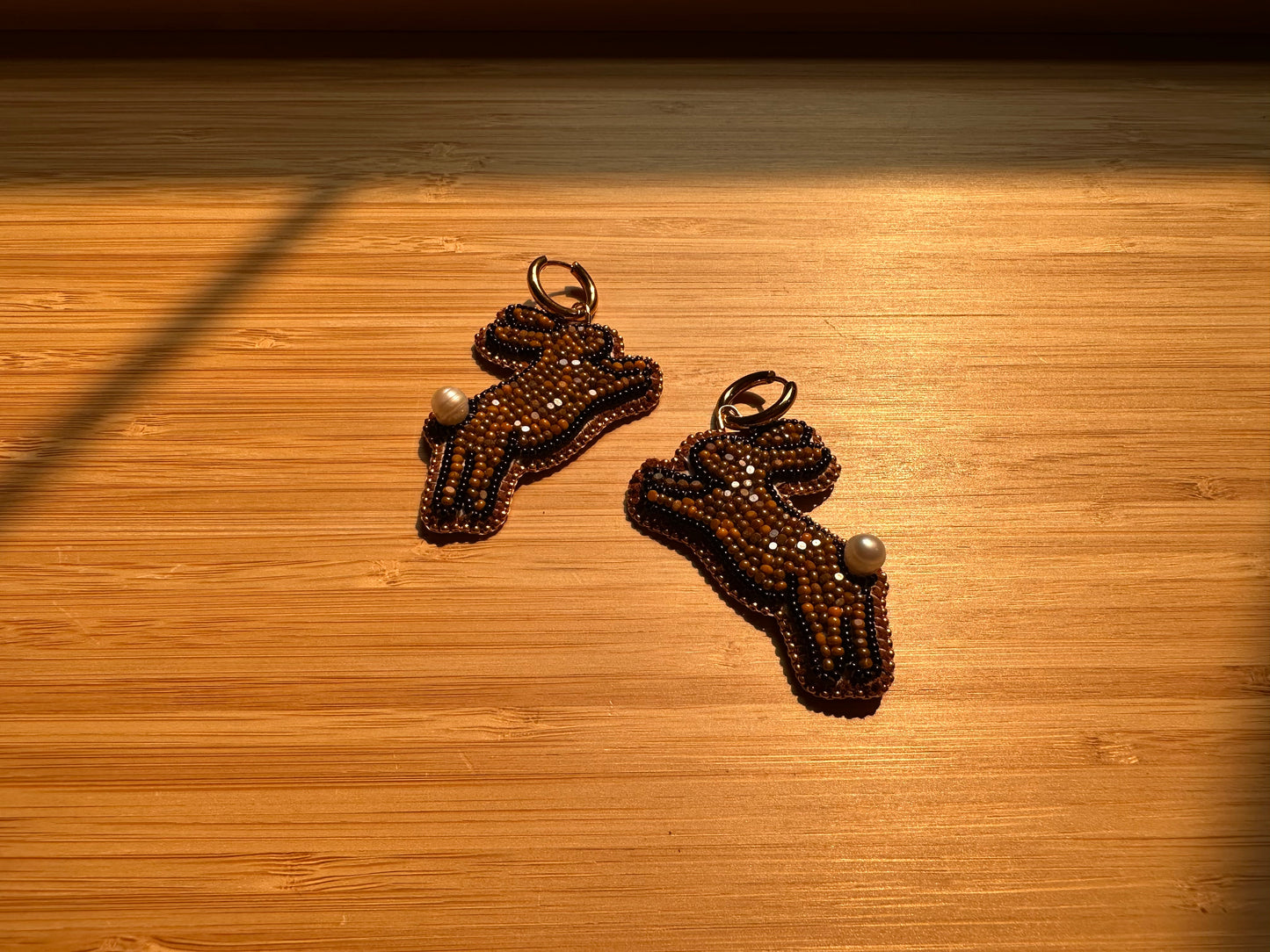 chocolate bunny earrings
