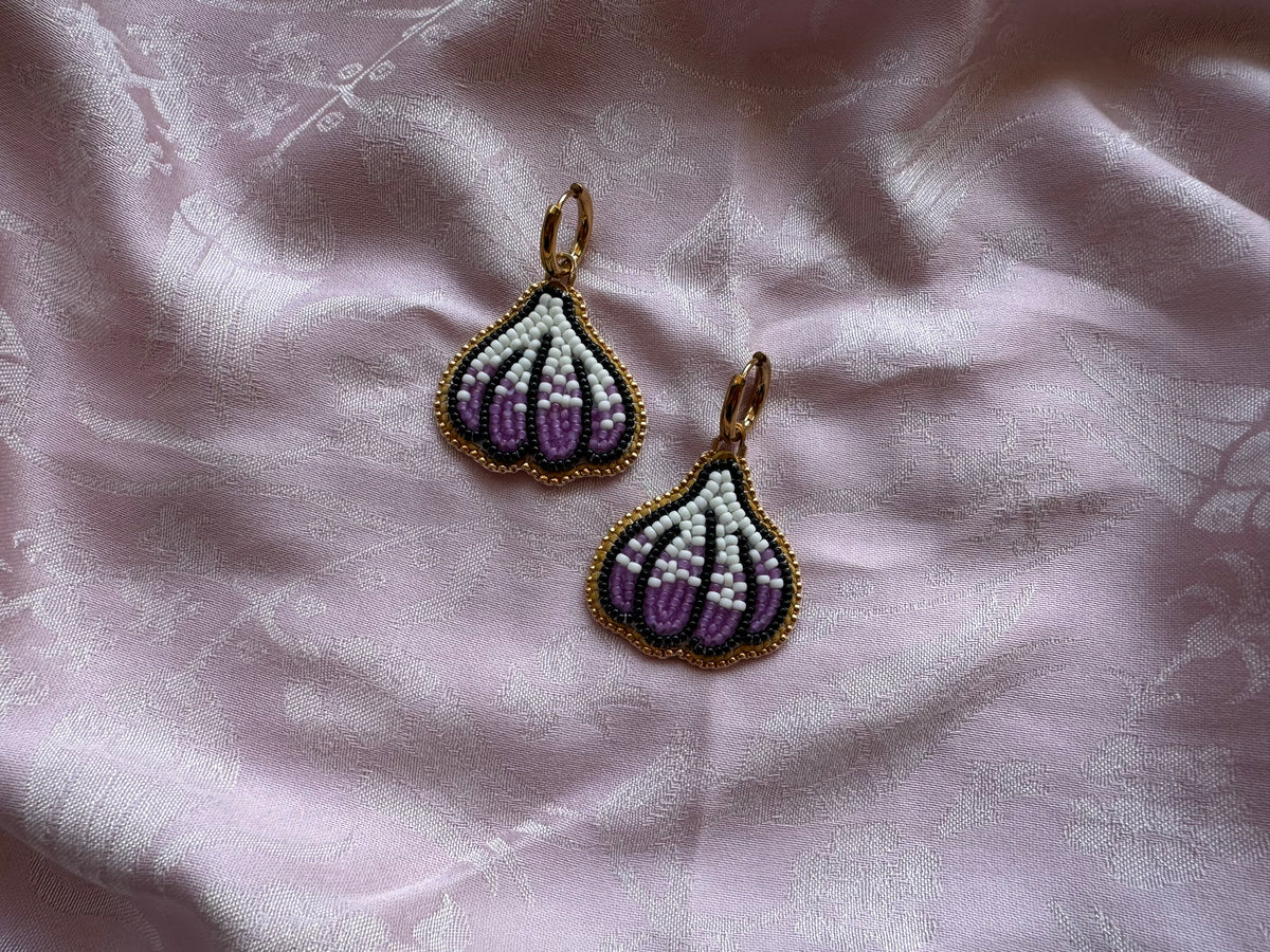garlic earrings