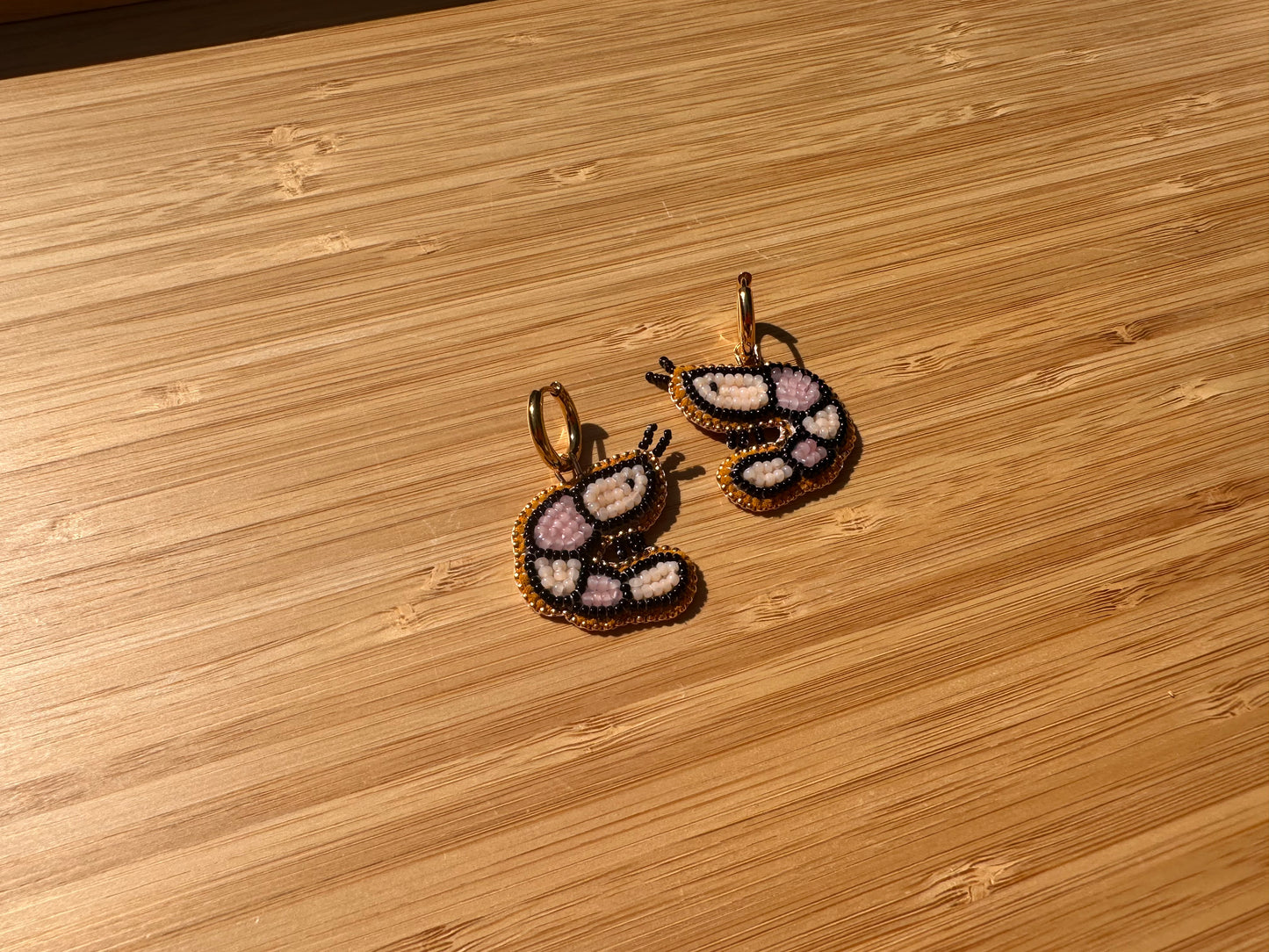 shrimp earrings