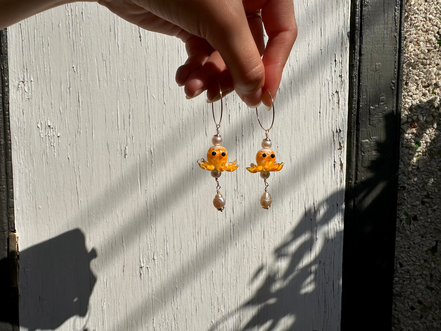 yellow octopus dangles