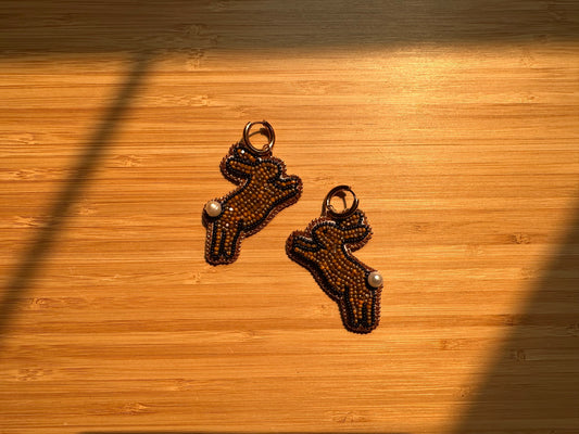 chocolate bunny earrings
