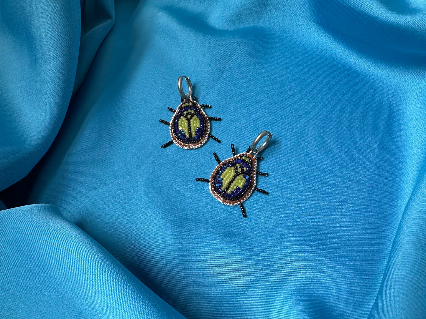 beetle earrings